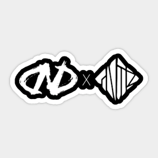 ND X GNTZ White Sticker